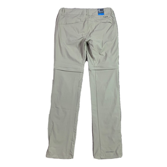 Columbia Saturday Trail Pant Omni Shade British Tan Womens Size 8 Long New NWT - Picture 2 of 7